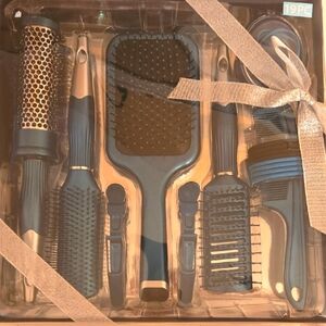 19-Piece Blue Hair Brush Set